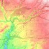 Mapa topográfico Garita, altitud, relieve