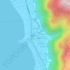 Mapa topográfico Ibaba del Norte, altitud, relieve