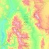 Mapa topográfico Bavispe, altitud, relieve