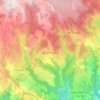 Mapa topográfico Les Hermaux, altitud, relieve