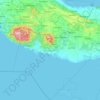 Mapa topográfico Sancti Spíritus, altitud, relieve