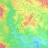 Mapa topográfico Parque Ecológico El Haya, altitud, relieve