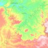 Mapa topográfico Pedra Preta, altitud, relieve