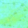 Mapa topográfico Hocabá, altitud, relieve