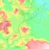 Mapa topográfico Giave, altitud, relieve