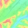 Mapa topográfico Grottazzolina, altitud, relieve