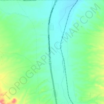 Mapa topográfico Amado, altitud, relieve