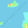 Mapa topográfico Clare Island ED, altitud, relieve