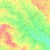 Mapa topográfico Solapur, altitud, relieve