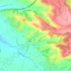 Mapa topográfico Caubios-Loos, altitud, relieve