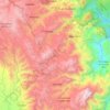 Mapa topográfico Ajalpan, altitud, relieve