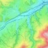 Mapa topográfico Rive-de-Gier, altitud, relieve