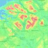 Mapa topográfico Comté de Leitrim, altitud, relieve