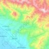 Mapa topográfico Escuintla, altitud, relieve