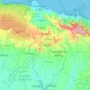 Mapa topográfico Hato Mayor, altitud, relieve