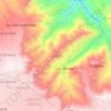 Mapa topográfico Las Minas, altitud, relieve