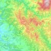 Mapa topográfico Castellina in Chianti, altitud, relieve