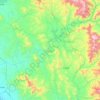 Mapa topográfico Cosalá, altitud, relieve