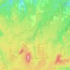 Mapa topográfico Hampshire, altitud, relieve