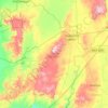 Mapa topográfico Ojuelos de Jalisco, altitud, relieve