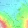 Mapa topográfico Temamatla, altitud, relieve