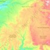 Mapa topográfico Tepexi de Rodríguez, altitud, relieve