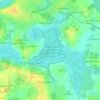 Mapa topográfico Réserve naturelle de la tourbière de Logné, altitud, relieve