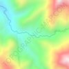 Mapa topográfico Quebrada Las Monjas, altitud, relieve