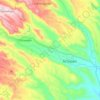 Mapa topográfico Río Actopan, altitud, relieve