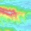 Mapa topográfico Ligo, altitud, relieve