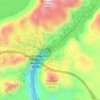 Mapa topográfico Presa Hoover, altitud, relieve