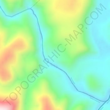 Mapa topográfico Rio Verde, altitud, relieve