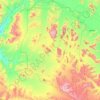 Mapa topográfico Aire protégée du Wadi Rum, altitud, relieve