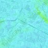 Mapa topográfico Highbury Park, altitud, relieve
