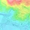 Mapa topográfico Alameda 2000, altitud, relieve