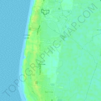 Mapa topográfico Sandy Meadows Lodge Park, altitud, relieve