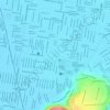 Mapa topográfico Plazoleta del Municipio Valle de Chalco, altitud, relieve