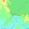 Mapa topográfico Presa Sanalona, altitud, relieve