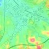 Mapa topográfico Sungai Pajam, altitud, relieve