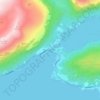 Mapa topográfico Bogen, mapa de relieve, mapa de altitud