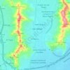 Mapa topográfico San Diego, mapa de relieve, mapa de altitud