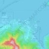 Mapa topográfico 官坑 Kwun Hang, mapa de relieve, mapa de altitud