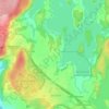 Mapa topográfico Kalnes, mapa de relieve, mapa de altitud