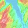 Mapa topográfico Rostad, mapa de relieve, mapa de altitud