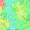 Mapa topográfico Municipio Roma I, mapa de relieve, mapa de altitud
