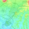 Mapa topográfico Frosinone, mapa de relieve, mapa de altitud