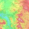 Mapa topográfico Blera, mapa de relieve, mapa de altitud