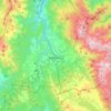 Mapa topográfico Amatrice, mapa de relieve, mapa de altitud