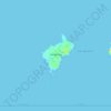 Mapa topográfico Islas Marietas, altitud, relieve