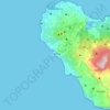 Mapa topográfico Pantelleria, mapa de relieve, mapa de altitud